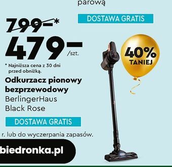 Biedronka Odkurzacz black rose berlinger haus oferta