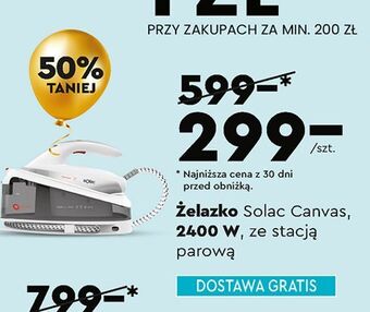Biedronka Żelazko canvas 2400 w solac oferta