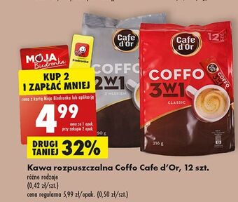 Biedronka Kawa rozpuszczalna 3 w 1 cafe d'or coffo oferta