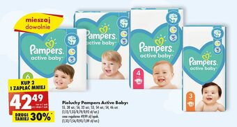 Biedronka Pieluszki dla dzieci maxi 4 pampers active baby oferta