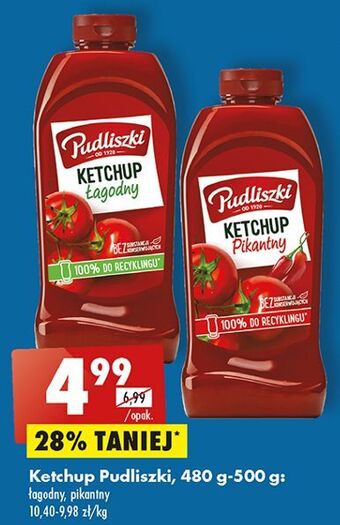Biedronka Ketchup łagodny pudliszki oferta
