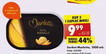 Biedronka Sorbet truskawkowy marletto oferta