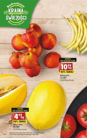 Biedronka Melon żółty oferta