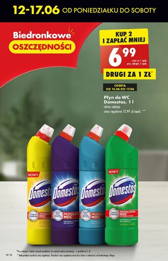 Biedronka Płyn do wc original domestos oferta