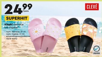 Biedronka Klapki damskie 37-41 cleve oferta