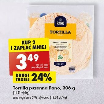 Biedronka Tortilla pszenna wraps pano oferta