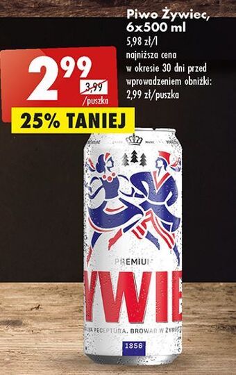 Biedronka Piwo żywiec jasne pełne oferta