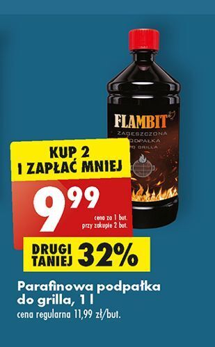 Biedronka Podpałka do grilla w płynie flambit oferta