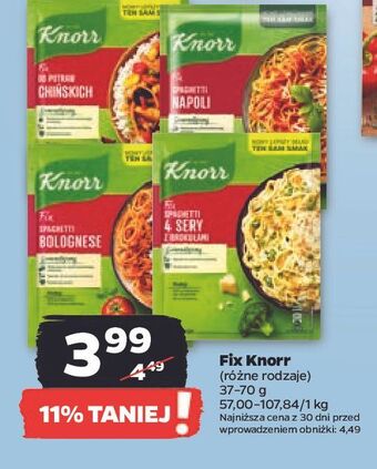 Netto Spaghetti bolognese knorr fix oferta