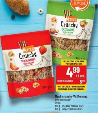 Polomarket Musli crunchy Vit Morning 350 g oferta