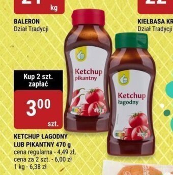 bi1 KETCHUP ŁAGODNY LUB PIKANTNY 470 g oferta