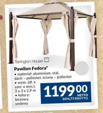 Makro Tarrington House Pawilon Fedora* • wym. (dł. x szer. x wys.): 3 x 3 x 2,9 m • kolory: oferta