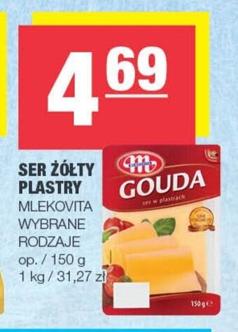 Spar MLEKOVITA SER ŻÓŁTY PLASTRY 150g oferta