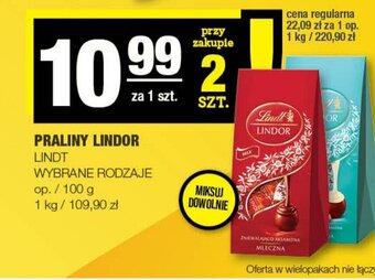 Spar LINDT PRALINY LINDOR 100g oferta