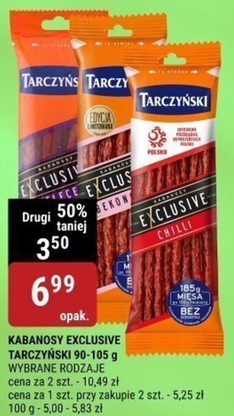 bi1 KABANOSY EXCLUSIVE TARCZYŃSKI 90-105 g oferta