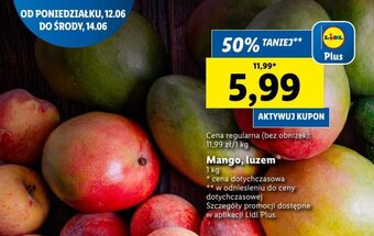 Lidl Mango, luzem 1 kg oferta