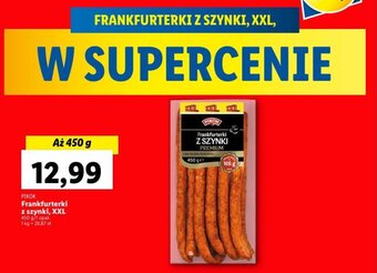 Lidl FRANKFURTERKI Z SZYNKI, XXL, 450 g oferta