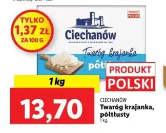 Lidl CIECHANÓW Twaróg krajanka, półtłusty 1kg oferta