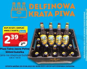 Delfin Piwo Tatra Jasne Pełne 500ml oferta