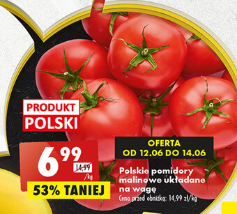 Biedronka Polskie pomidory malinowe 1kg oferta