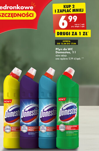 Biedronka Płyn do WC Domestos, 1l oferta