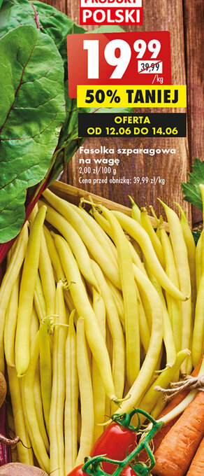 Biedronka Fasolka szparagowa 1kg oferta