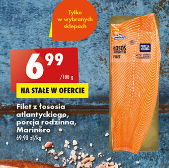 Biedronka Filet z łososia atlantyckiego, Marinero 100g oferta