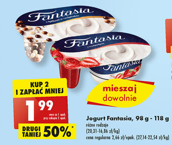 Biedronka Jogurt Fantasia, 98 g - 118 g oferta