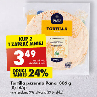 Biedronka Tortilla pszenna Pano, 306 g oferta