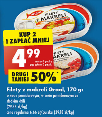 Biedronka Filety z makreli Graal, 170 g oferta