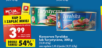 Biedronka Konserwa Tyrolska lub Turystyczna, 300 g oferta