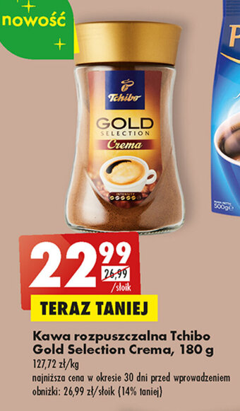Biedronka Kawa rozpuszczalna Tchibo Gold Selection Crema, 180 g oferta