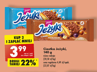 Biedronka Ciastka Jeżyki, 140 g oferta