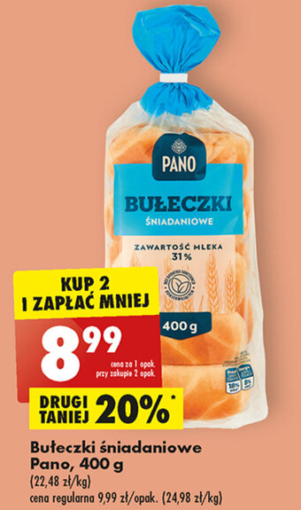 Biedronka Bułeczki śniadaniowe Pano, 400 g oferta