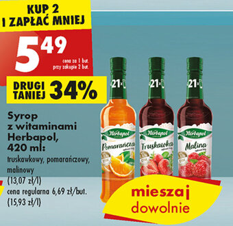 Biedronka Syrop z witaminami Herbapol 420 ml oferta