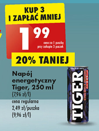 Biedronka Napój energetyczny Tiger, 250 ml oferta