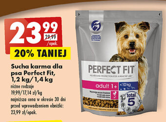 Biedronka Sucha karma dla psa Perfect Fit, 1,2 kg/1,4 kg oferta
