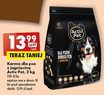 Biedronka Karma dla psa z jagnięciną Activ Pet, 2 kg oferta