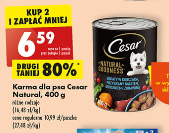 Biedronka Karma dla psa Cesar Natural, 400 g oferta