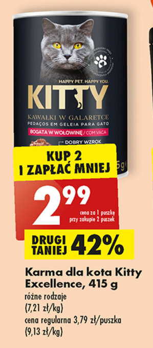 Biedronka Karma dla kota Kitty Excellence, 415 g oferta