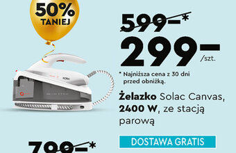 Biedronka Żelazko Solac Canvas, 2400 W, ze stacją parową oferta