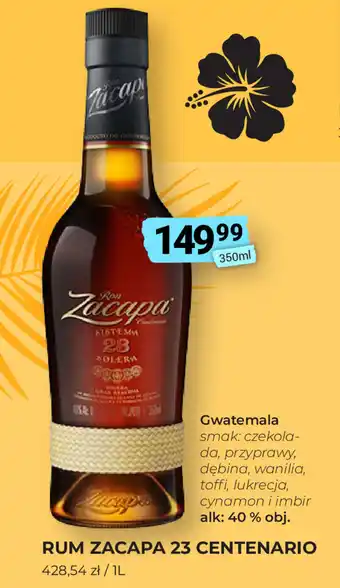 Al.Capone Rum Zacapa 23 Centenario 350ml oferta