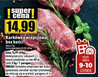 Topaz Karkówka wieprzowa bez kości 1kg oferta