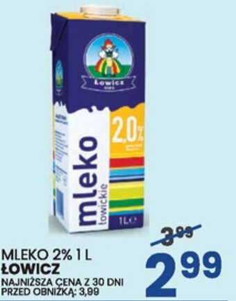 Wafelek MLEKO 2% 1L ŁOWICZ oferta
