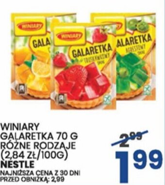 Wafelek WINIARY GALARETKA 70 G NESTLE oferta