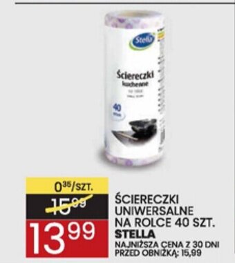 Wafelek ŚCIERECZKI UNIWERSALNE NA ROLCE 40 SZT. STELLA oferta