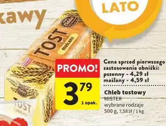 Intermarche Chleb tostowy maślany kraina chleba oferta