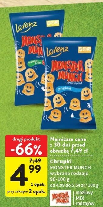 Intermarche Chrupki pizza lorenz monster munch oferta