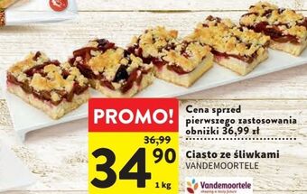 Intermarche Ciasto ze śliwkami vandemoortele oferta