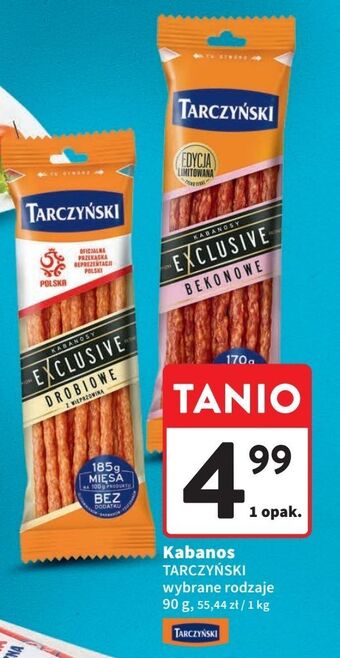 Intermarche Kabanosy drobiowe tarczyński exclusive oferta